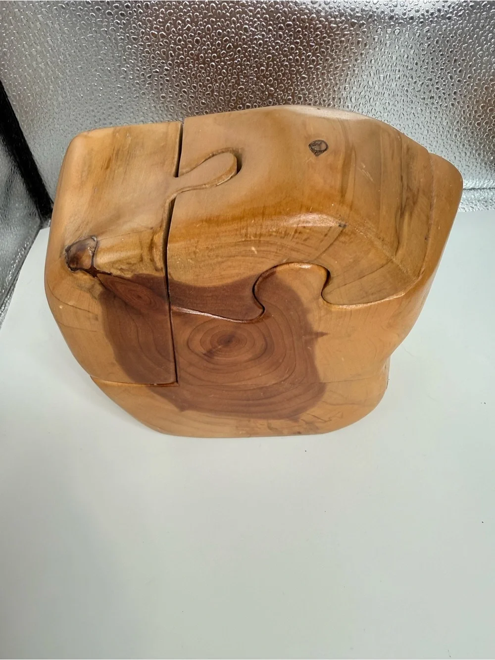 Handcrafted Solid Wood Puzzle Jewelry Box artisanal trinket Craig Boland